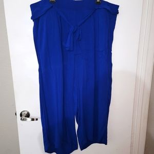 Wide leg gauze pants